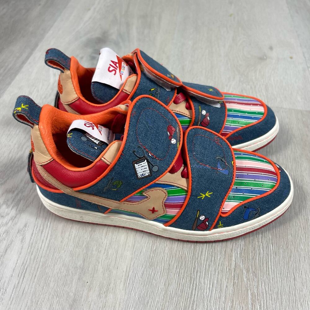 Sia Collective Men 5 Vulture Skate sk8 Chucky Sneakers Red Colorful Childs Play